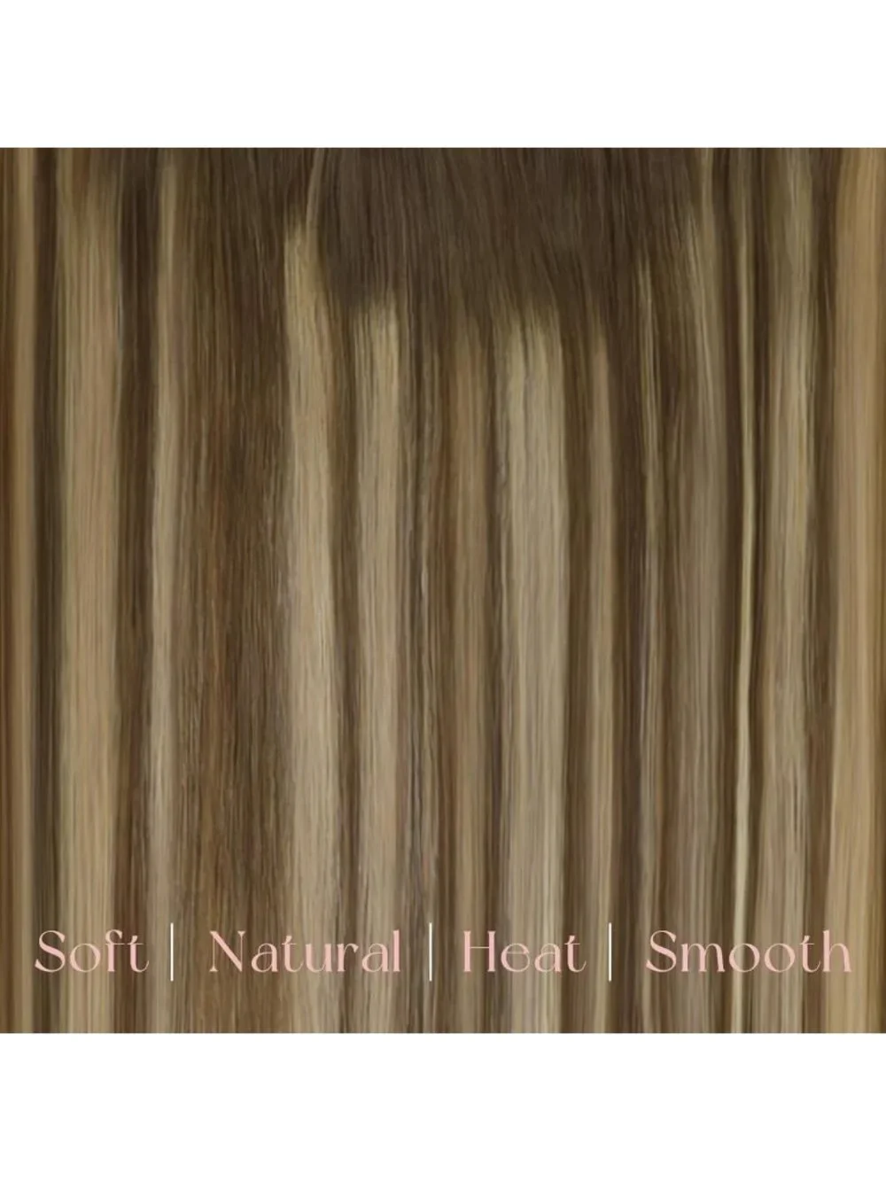 20 Inch Balayage Clip-In Hair Extensions, Easy Application, 120g, 7 Pieces